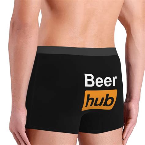 Beer Hub Underwear Sexy Men Stretch Beerhub Boxer Briefs Shorts Panties