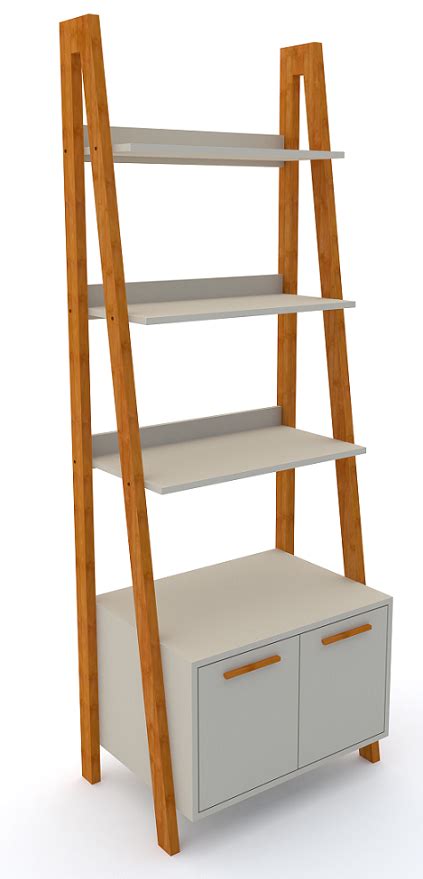 Estante Kisi Prateleiras Arm Rio Mdf Nude E Madeira X X Donna Epa Madeiramadeira