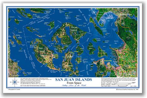 San Juan Islands satellite place mat