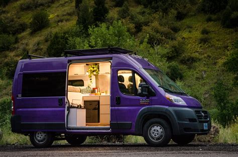 Dandy Vanlife Customs 136 Purple Promaster Conversion Camper — Custom Van Builder Vanlife