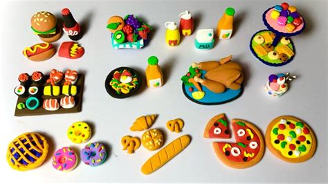 DIY Mini Clay Food Items| DIY How To Make Polymer Clay Miniature Food ...