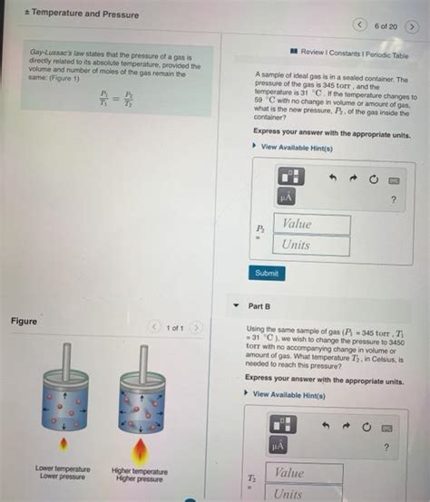 Solved Temperature And Pressure Of Review Constants Chegg