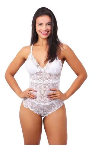 Lingerie Body Sexy Renda Bory Rendado Sensual Sexys Sem Bojo Mercadolivre