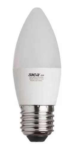 Lampara Led Sica Vela 4w E27 Mignon Luz Calida Fria Color De La Luz