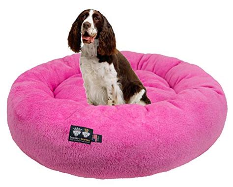 Medium Pink Plush Dog Bed • Your Guide to American Made Products