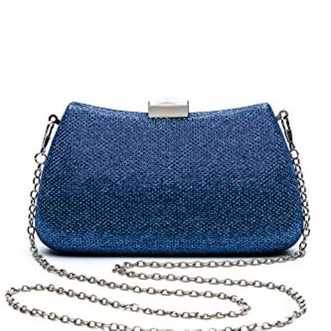 Women Clutch Purse Hard Case Shiny Evening Bag Glitter Handbag With