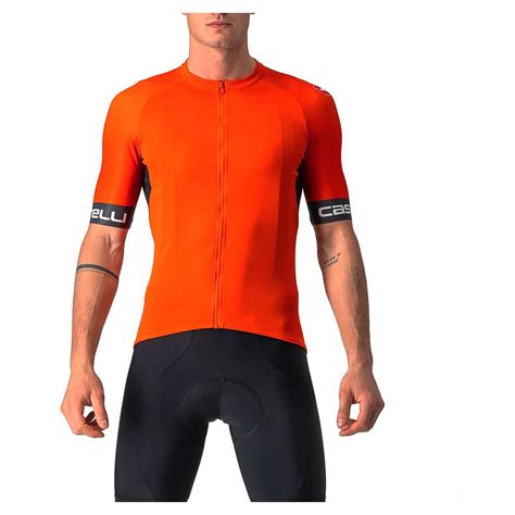 Castelli Maillot De Manga Corta Entrata Vi Naranja Bikeinn