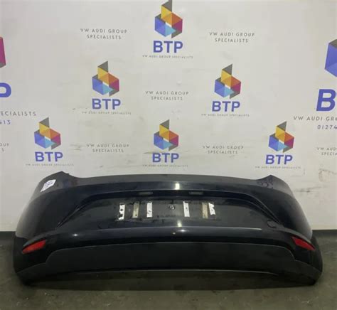 SEAT LEON MK3 5F Complete Rear Bumper With Parking Sensors Black Ly9T