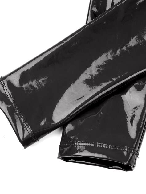 Woman Latex Catsuit Hollow Out Bodysuit Patent Leather Jumpsuit Bodycon Lingerie Ebay