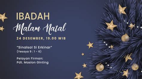 Ibadah Malam Natal 24 Desember 2020 GBKP RAWAMANGUN