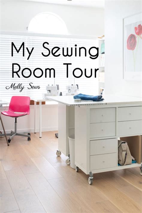 Sewing Room Tour - a Creative Home Office - Melly Sews