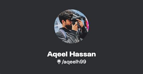 Aqeel Hassan Twitter Instagram Linktree