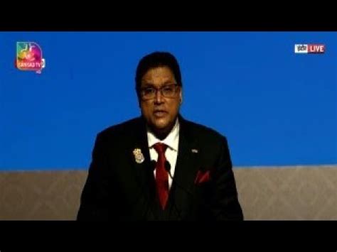 President Of Suriname Chandrikapersad Santokhi Addresses 17th Pravasi