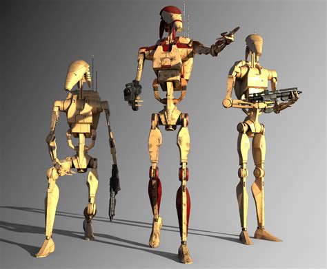 Luke Lowther B1 Battle Droids 3d Model