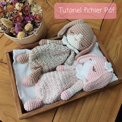 Tutoriel Doudou Plat Tutoriel Crochet Lapin Tuto Doudou Etsy France