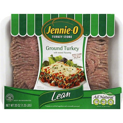 Jennie O® Lean Ground Turkey 20 Oz Tray Ground Turkey And Burgers Reasor S