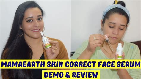 Mamaearth Skin Correct Face Serum For Acne Marks And Scars Review And Demo