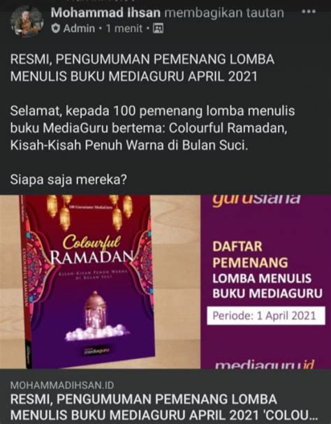 Berkah Colourful Ramadhan Tantangan Menulis Hari Ke