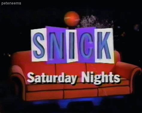 The Classic Snick Logo On Saturday Nights Rnostalgia