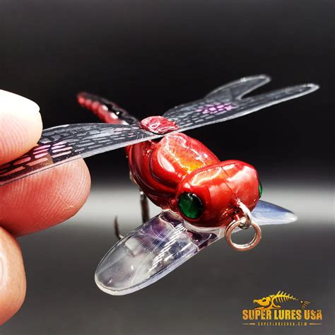 DragonFly red/ black- Topwater – Super Lures USA