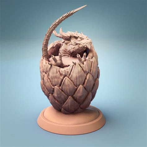 Dragons Eggs 3d Printed Preprimed Miniature Model By Etsy