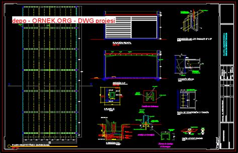 Proje Sitesi Depo Autocad Projesi