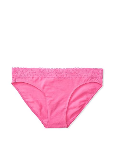 Трусики Victoria’s Secret Bikini Cotton Pink Panty купить недорого в Киеве цена в Украине