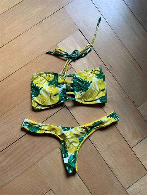 NEKKOBIKINI Bikini gelb grün L Kaufen auf Ricardo