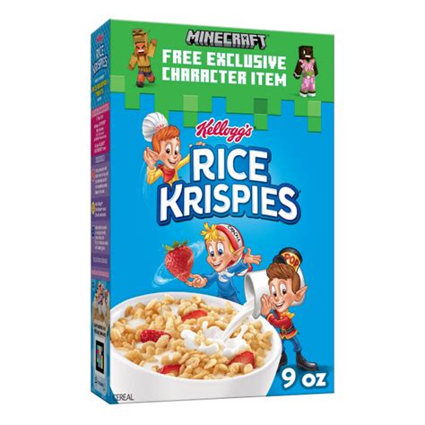 Kelloggs Rice Krispies Breakfast Cereal Fat Free Food