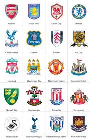 SOCCER: England Premier League crests 2013-14 (1) infographic