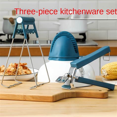 Anti Scald Bowl Clamp Plate Lifter Catcher Household Kitchen Steaming Clamp Hot Plate Holder