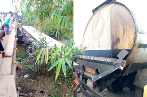 Truck Plunges Into River In Ogun Photo