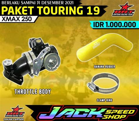 Jual TB BRT XMAX X MAX 250 THROTTLE BODY BODI VELOCITY BANANA