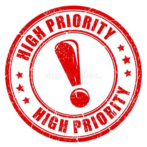 High Priority Stock Vector Illustration Of High Priority