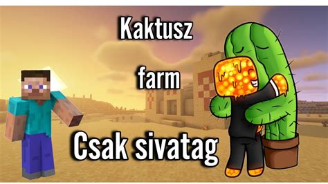 MINECRAFT DE AZ EGÉSZ VILÁG SIVATAG Automatikus kaktusz farm meg XP