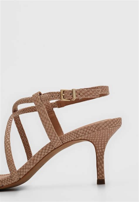 Sandália Loucos e Santos Cobra Nude Compre Agora Dafiti Brasil