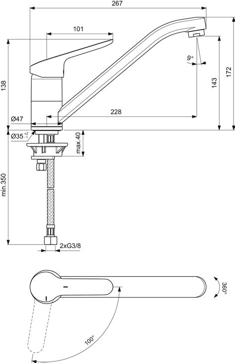 Ideal Standard Ceraflex | køkkenarmatur | lav | CompletVVS.dk