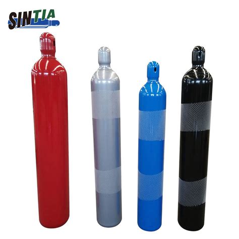 47l 200bar Iso Tped High Pressure Vessel Seamless Steel Oxygen Gas Cylinder Helium Canister