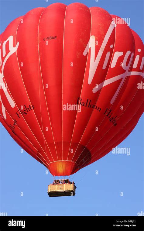 Virgin Hot Air Balloon Flight Stock Photo Alamy