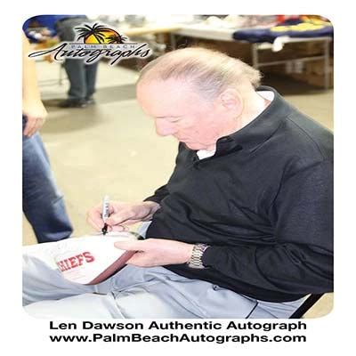 Len Dawson – Palm Beach Autographs LLC