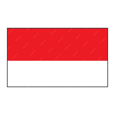 Premium Vector Indonesian Flag Icon Logo Vector Design Template