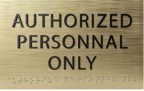 Ada Central Signs 6 X4 Authorized Personnel Only Sign Ada