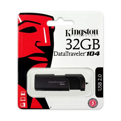 Kingston 32GB DT104 USB 2.0 Flash Drive