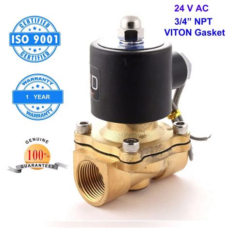 U S Solid 3 4 Brass Electric Solenoid Valve 24 V AC NPT Thread