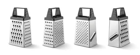 premium photo grater box set isolated  white background