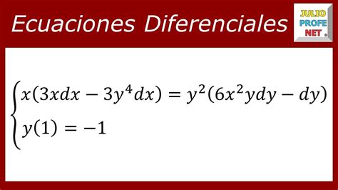 Ecuaciones Diferenciales Exactas Ej 3 YouTube