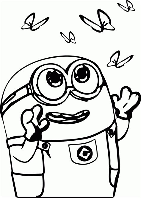 Minions Coloring Pages Bob - Coloring Home