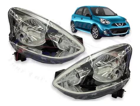 Faros Piloto Y Copiloto Nissan March Nuevos Env O Gratis