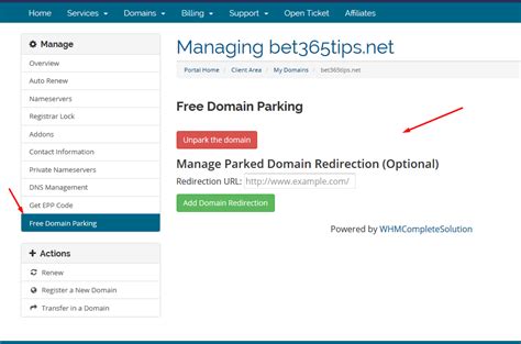 Domain Parking - WHMCS Marketplace