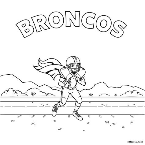 Broncos Ausmalbilder Zum Ausdrucken